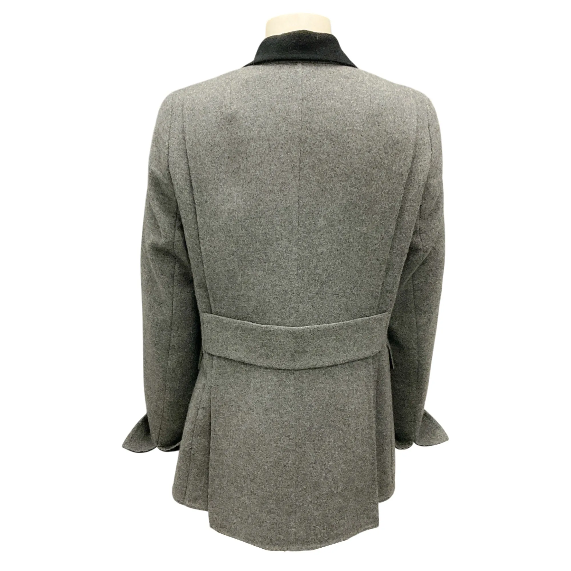 Akris Grey / Black Cashmere Jacket