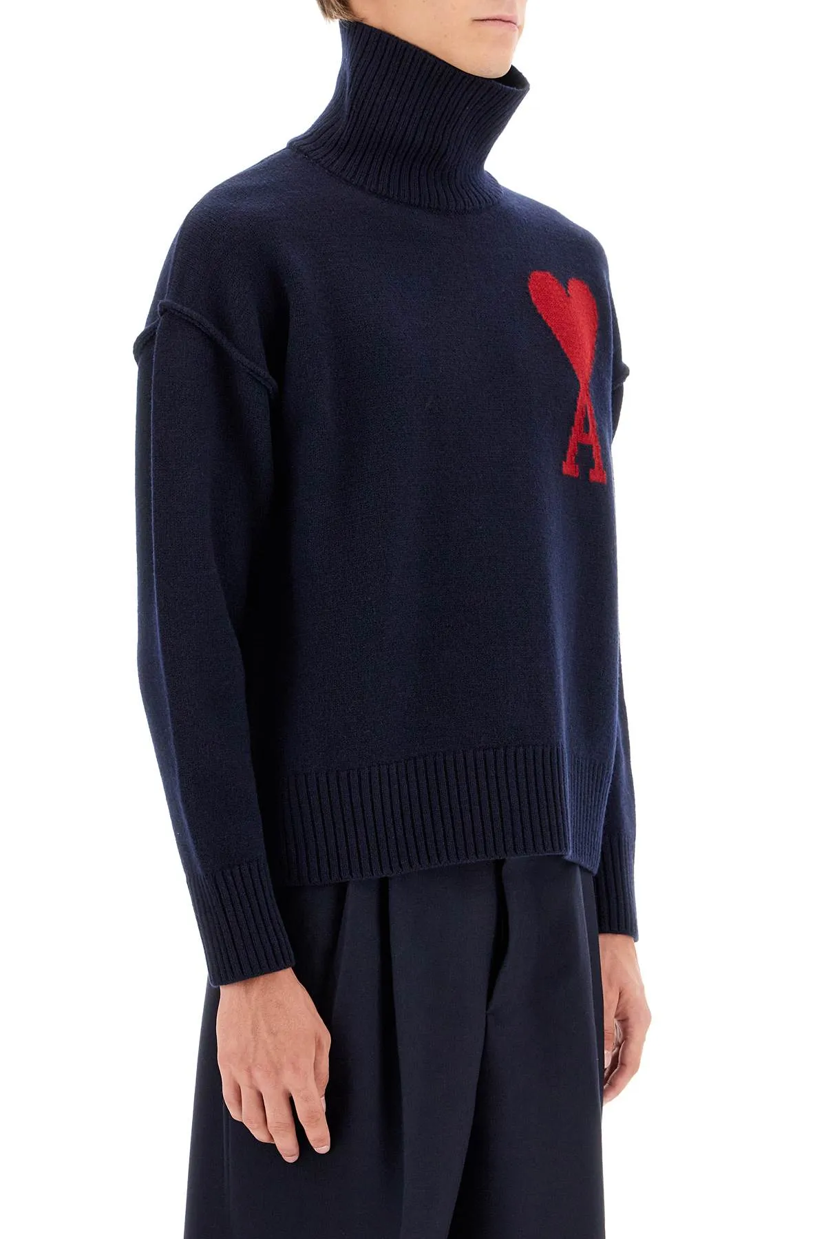 ami de coeur wool turtleneck sweater