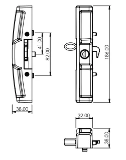 Archer sliding door lock (2023 NEW model)