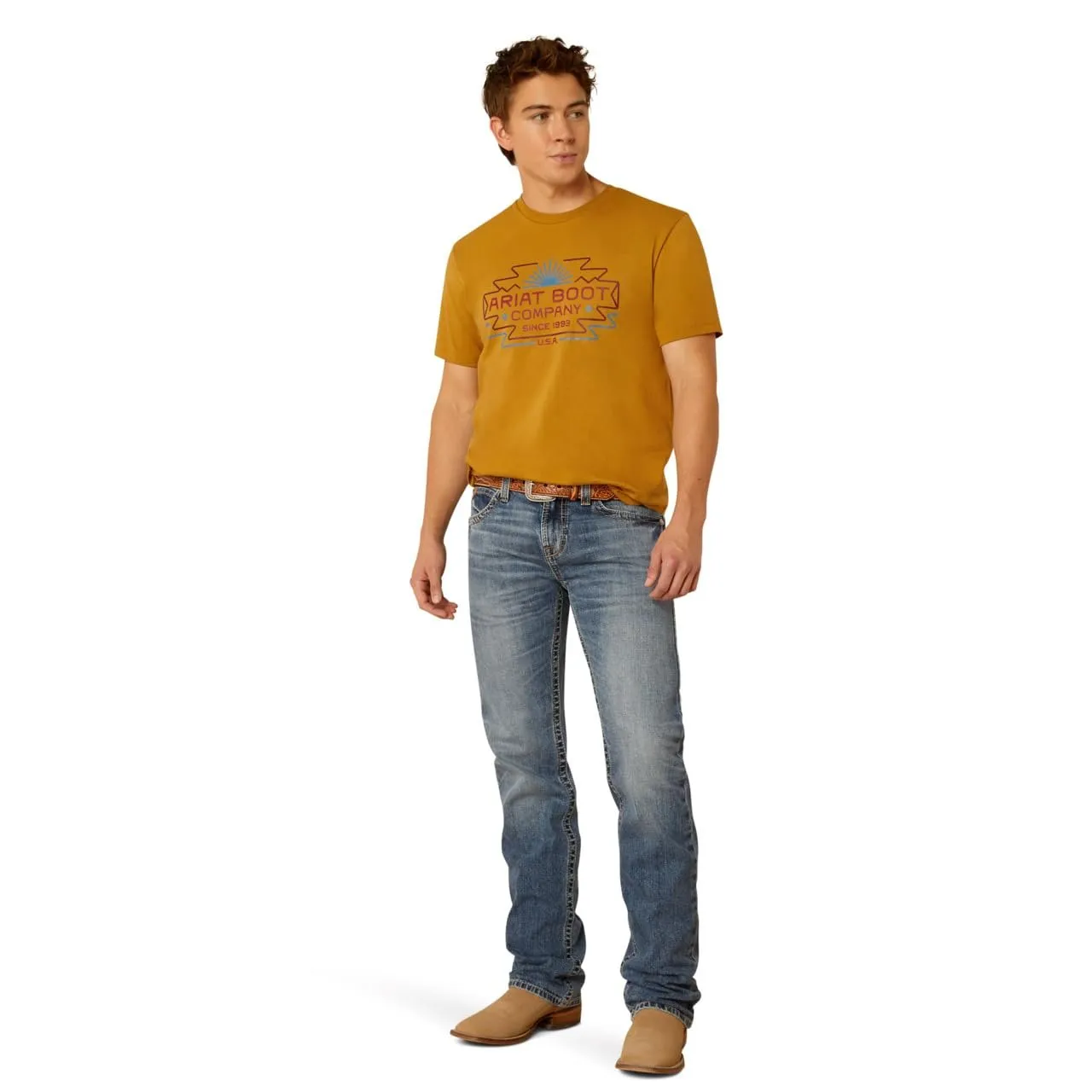 Ariat Men's Amigo T-Shirt, Harvest Gold