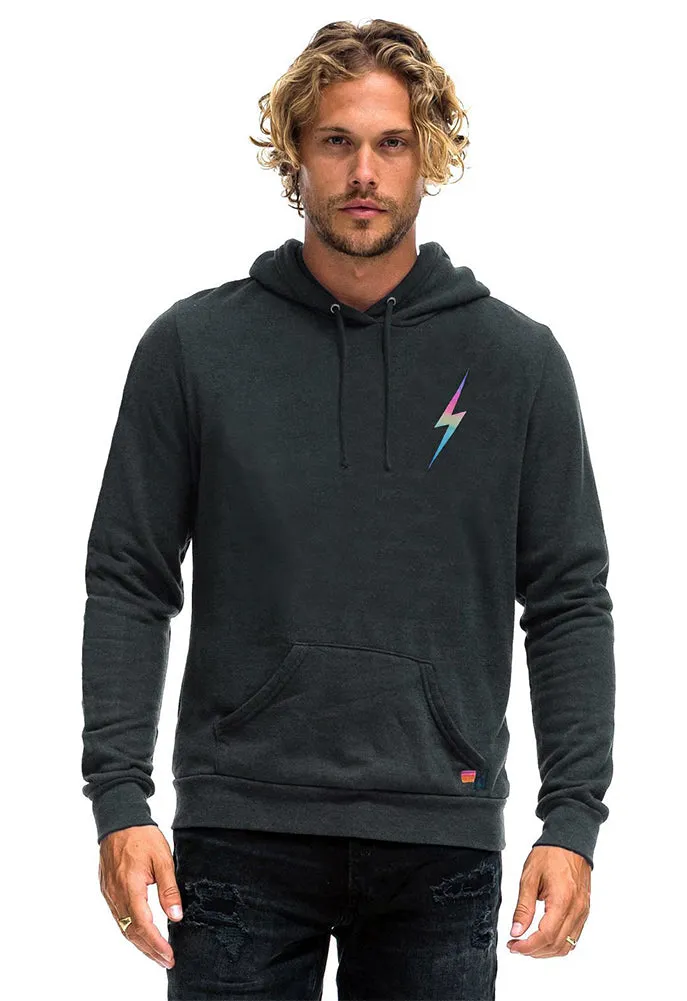 Aviator Nation Bolt Pullover Hoodie in Rainbow Pink