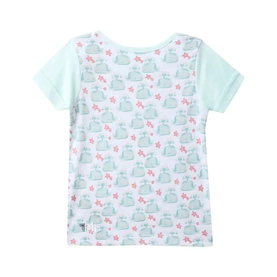 Baby Boy Whale Print Half Sleeve T-Shirt (Pack of 3)