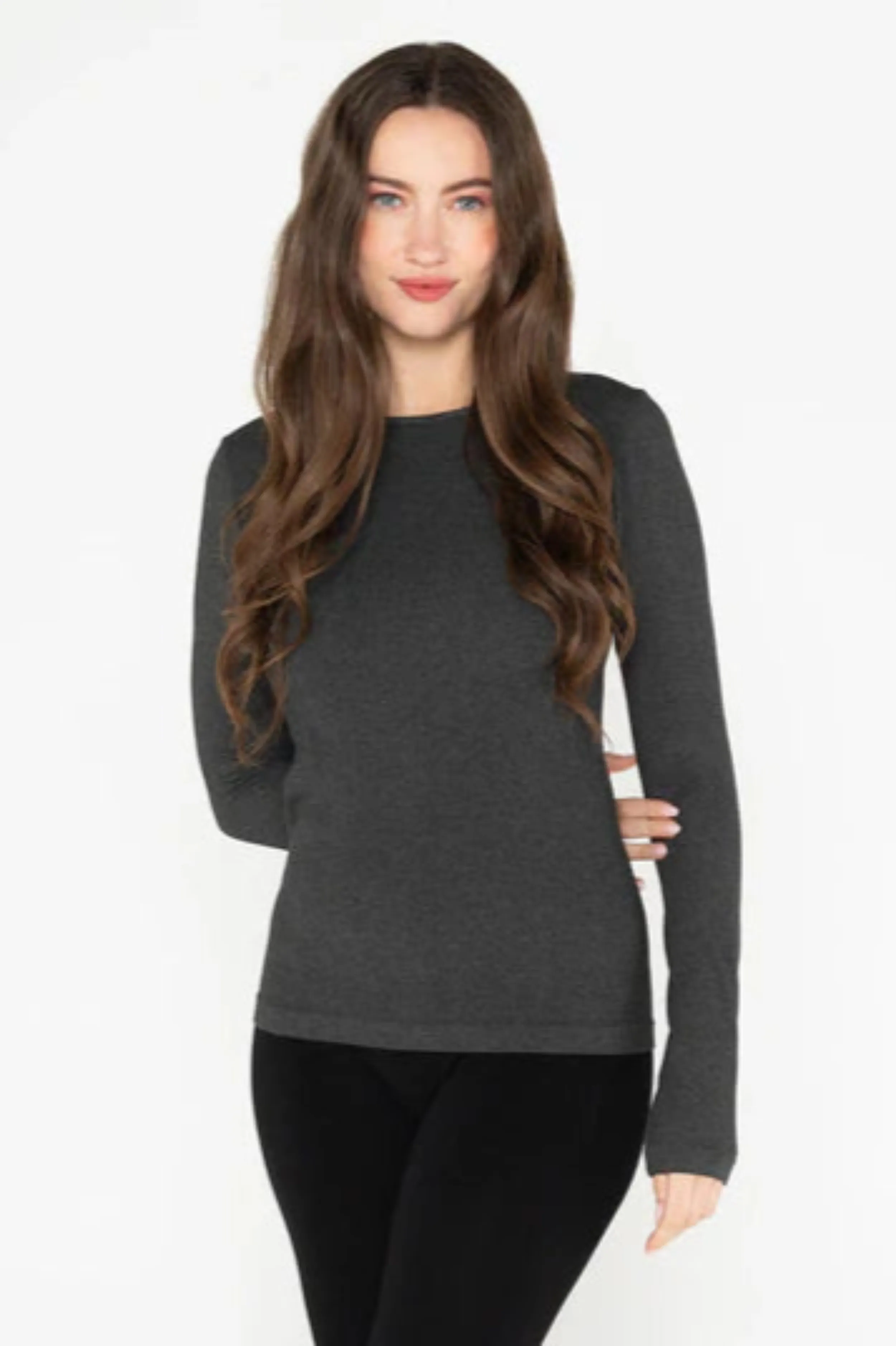 Bamboo Long Sleeve Crew Neck