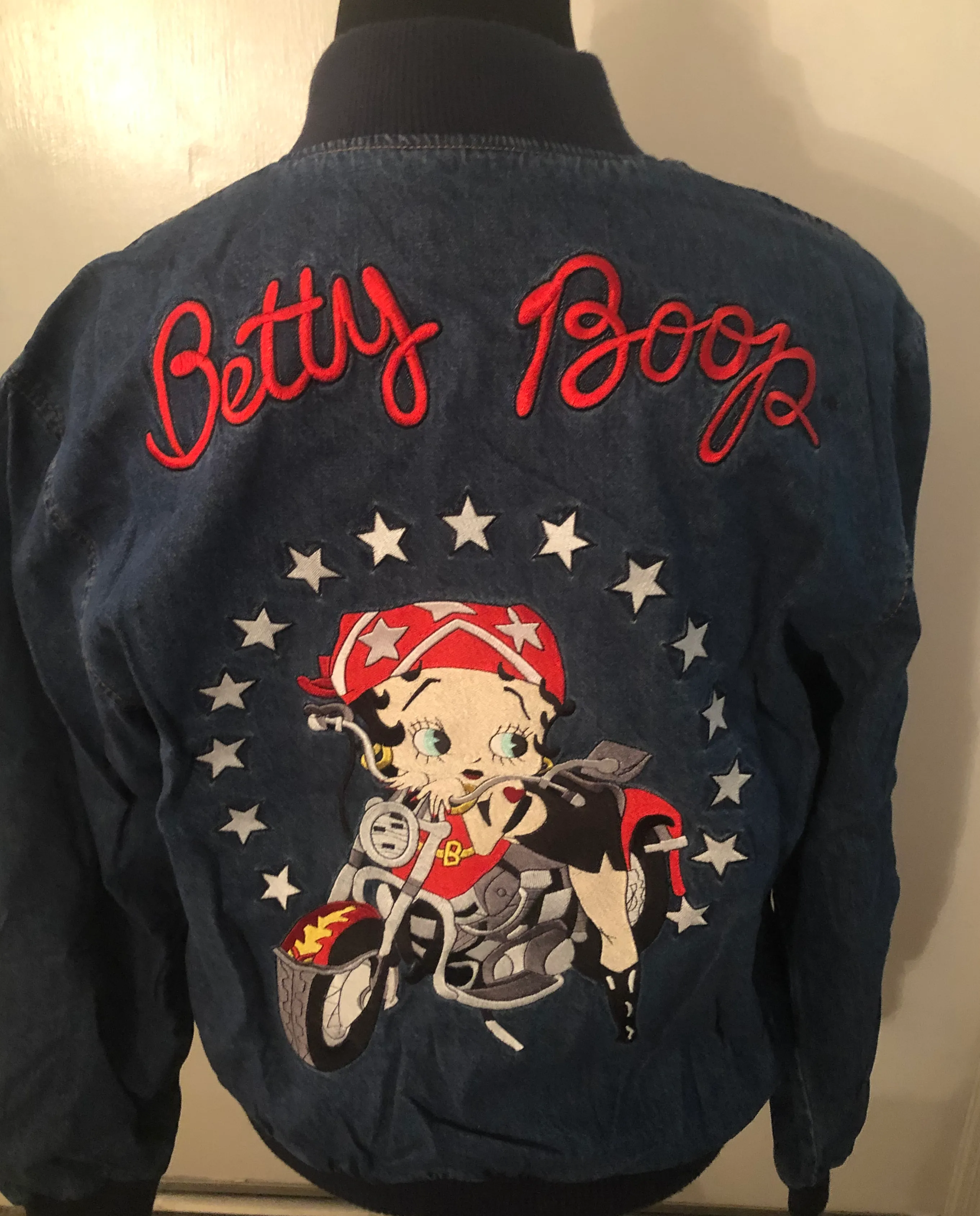 Betty Boop Denim Reversible Biker Betty Jacket