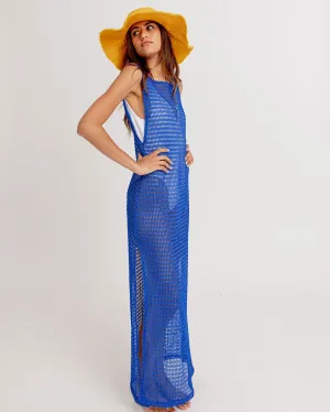 Blue Fishnet Dress