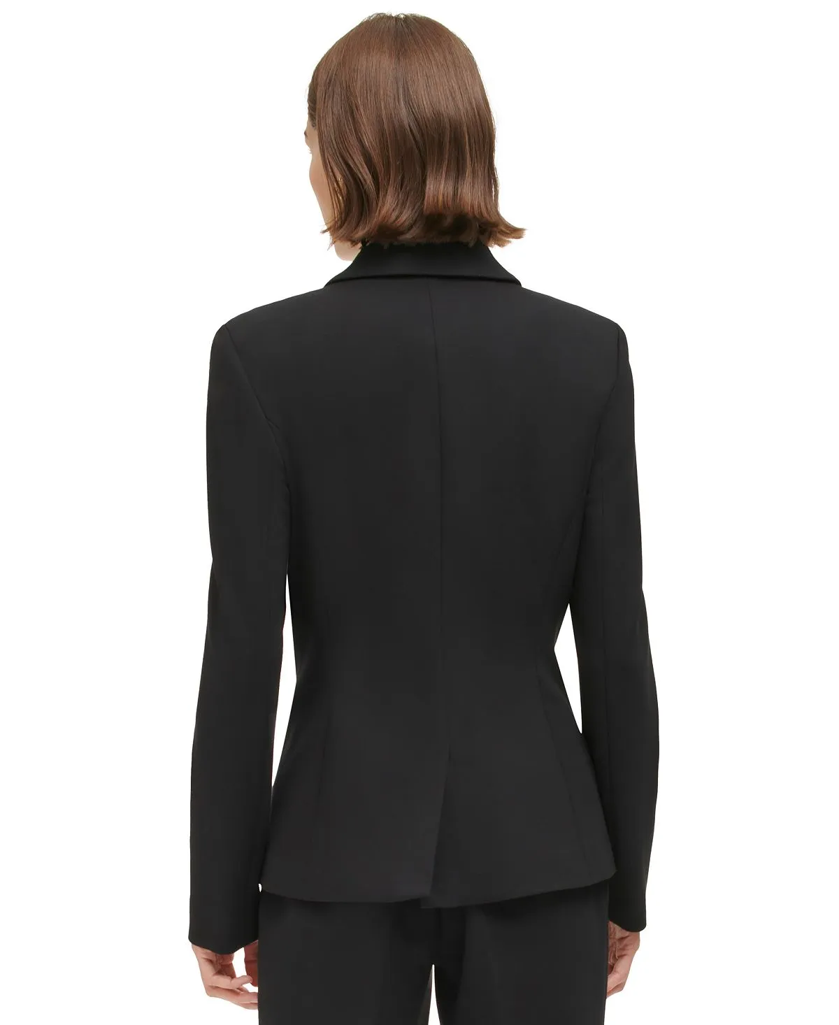 Calvin Klein women's one-button jacket, black