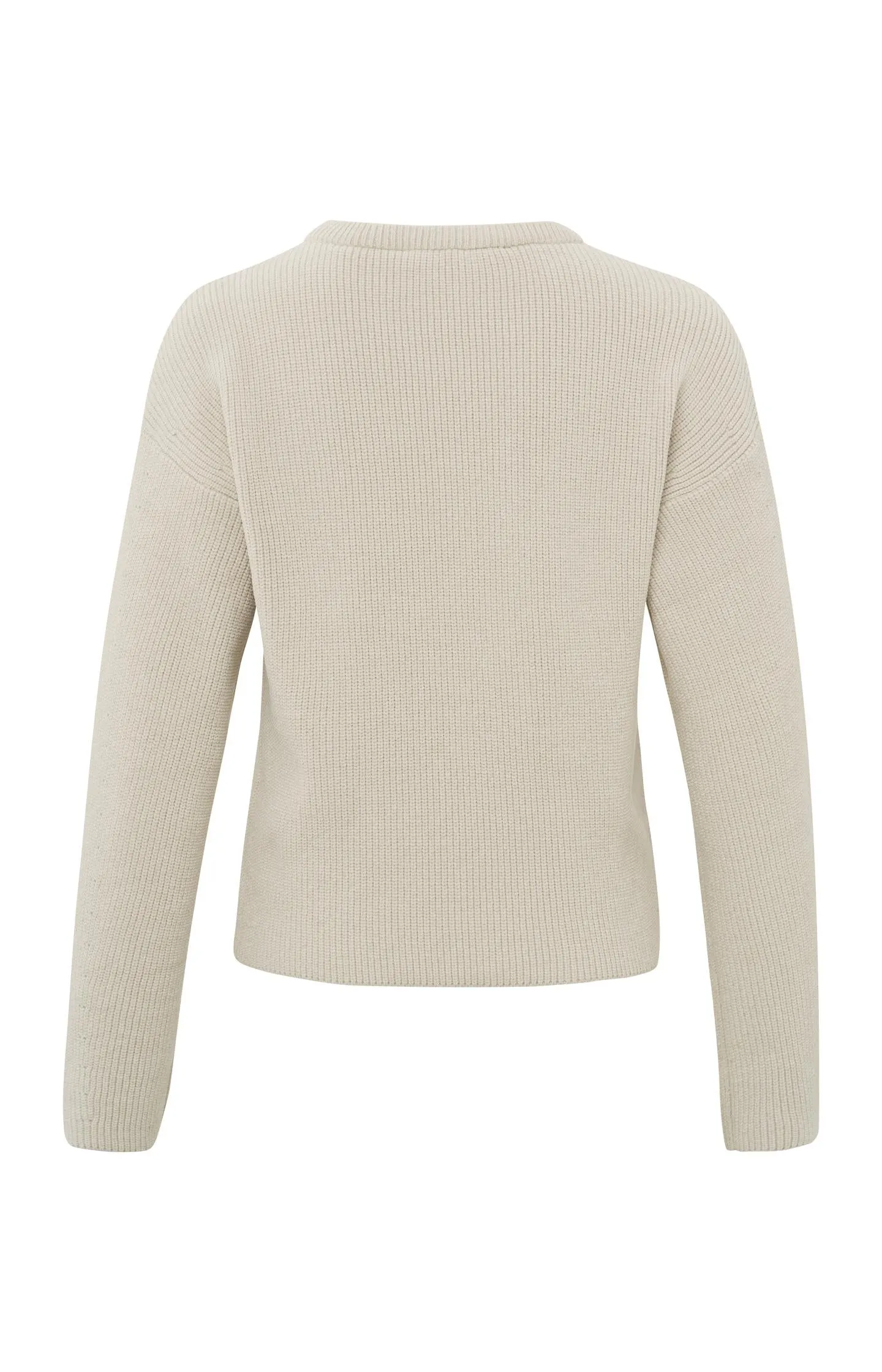 Chenille sweater with crewneck and long sleeves