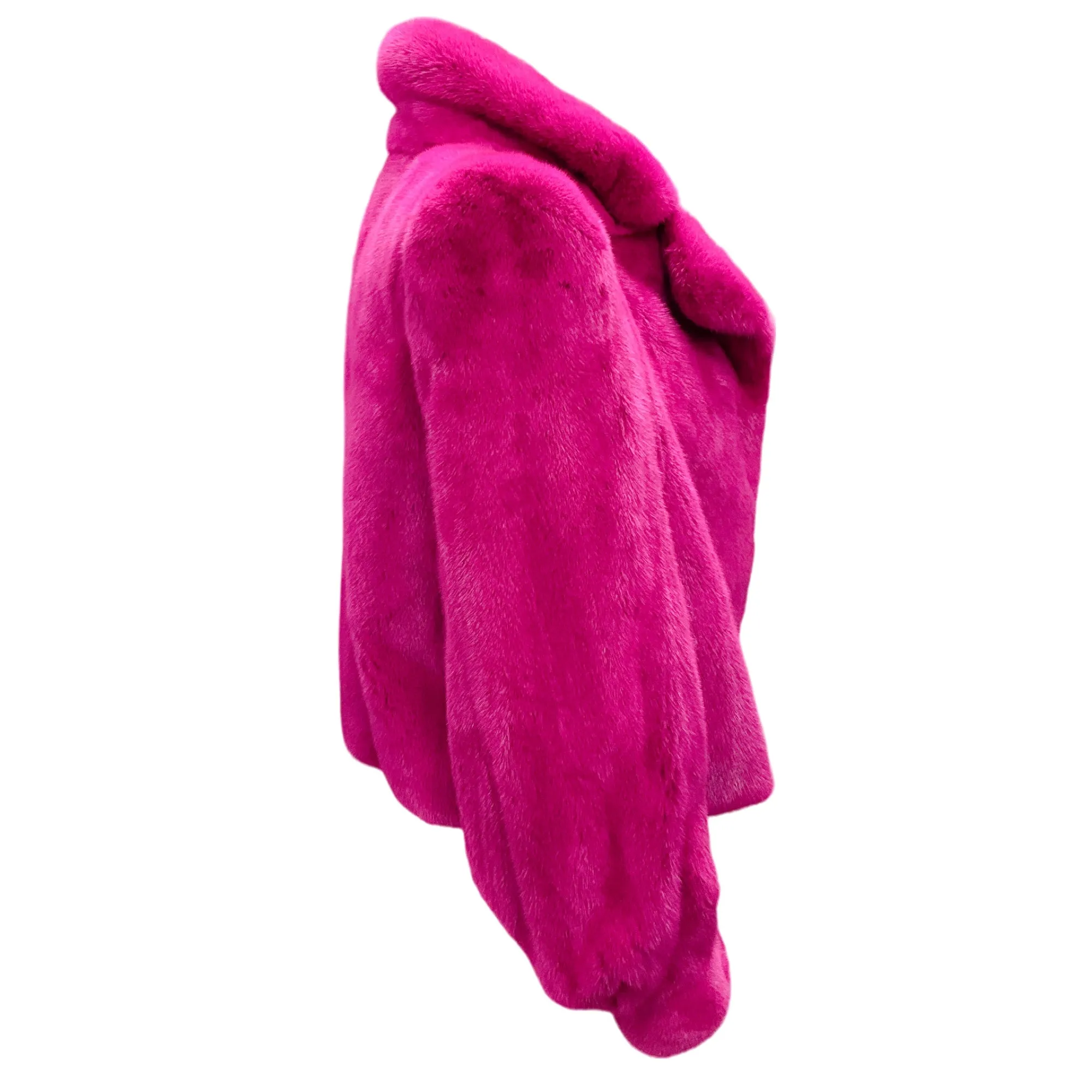 CO Magenta Mink Fur Jacket