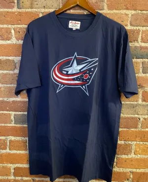 Columbus Blue Jackets Brass Tacks Tee - Red Jacket