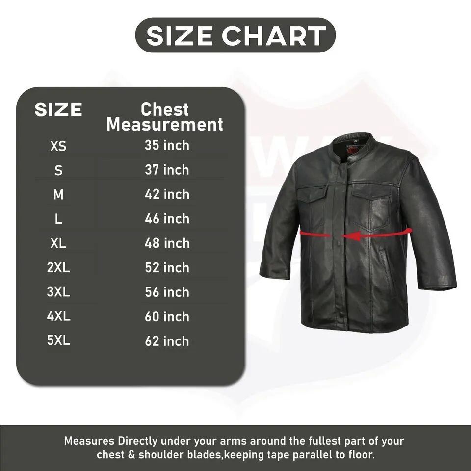 FIM419CDM | Mesa - Men's Motorcycle Leather Shirt