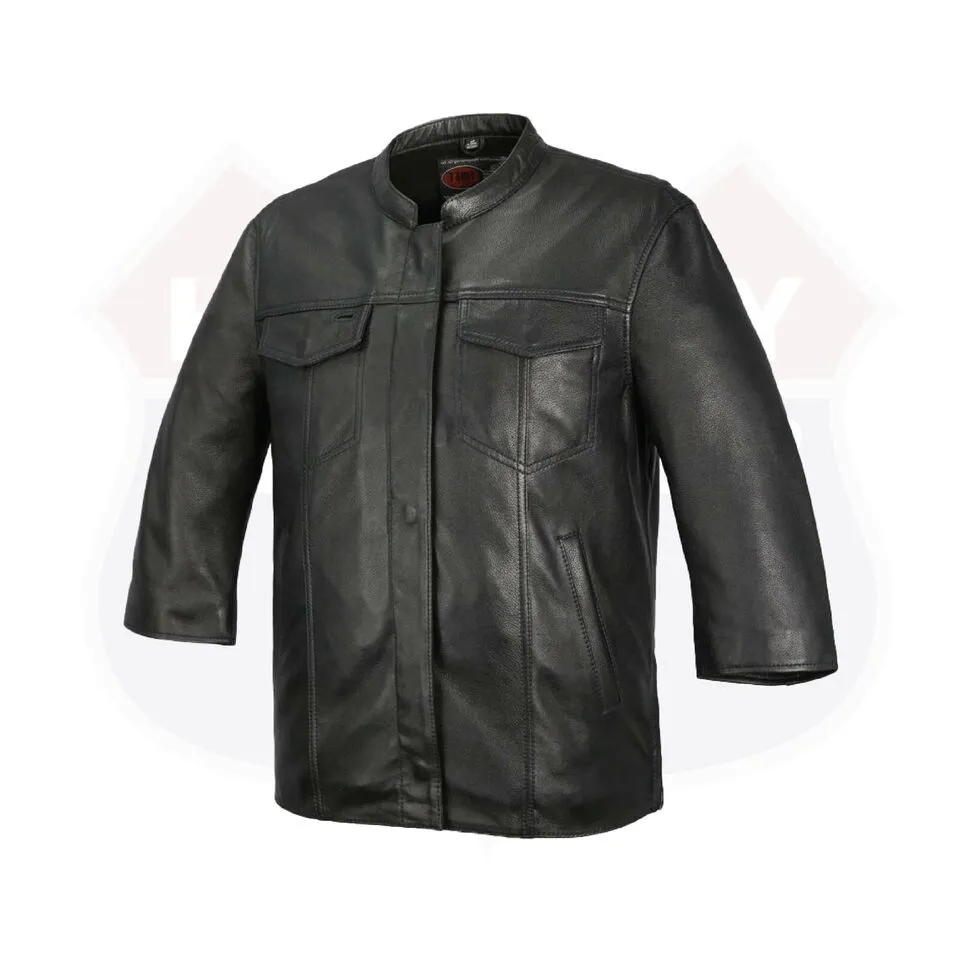 FIM419CDM | Mesa - Men's Motorcycle Leather Shirt