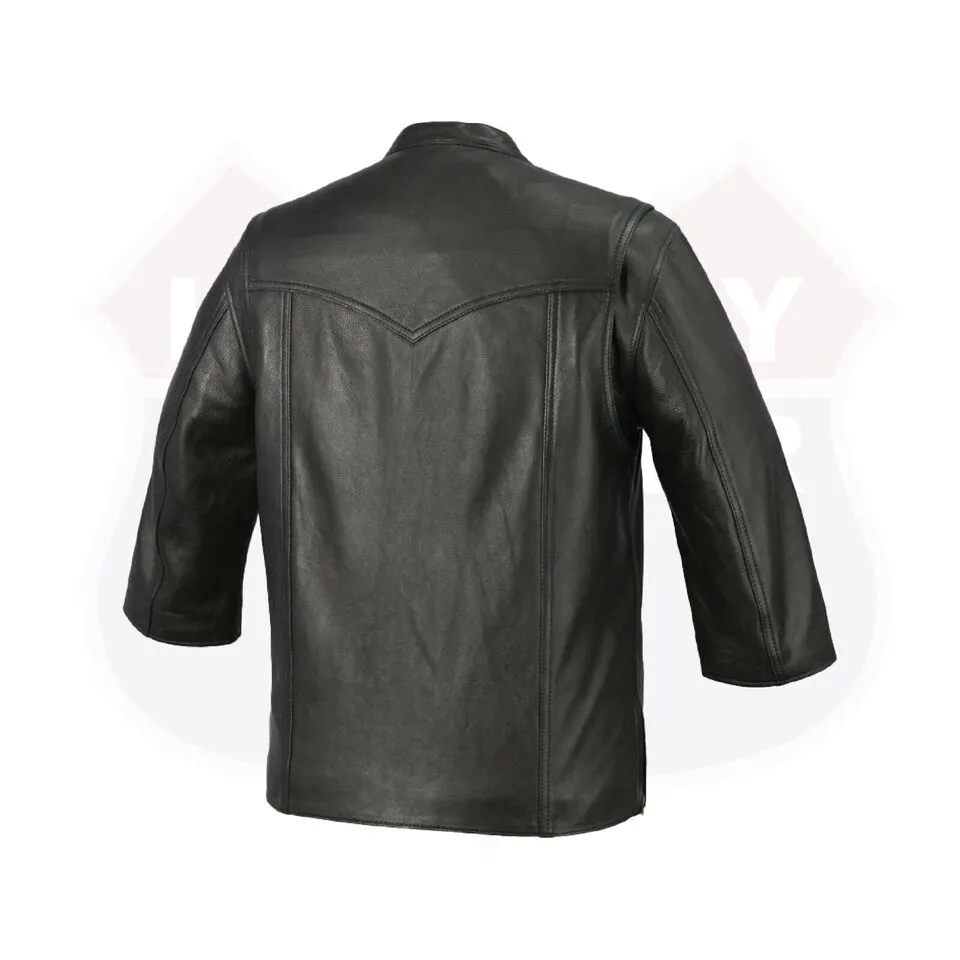 FIM419CDM | Mesa - Men's Motorcycle Leather Shirt