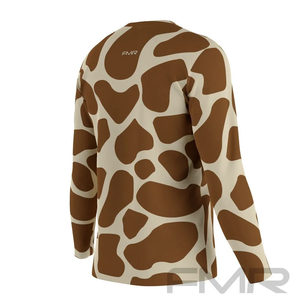 FMR Men's Giraffe Print Long Sleeve Shirt