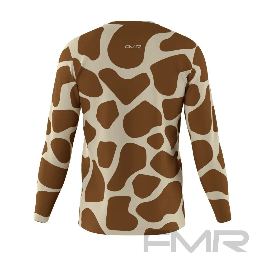 FMR Men's Giraffe Print Long Sleeve Shirt