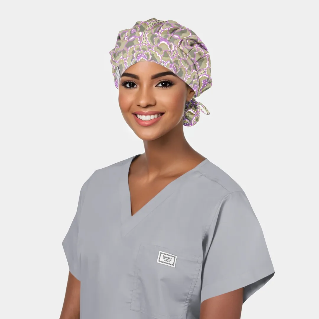 Genesis- Poppy Bouffant Surgical Scrub Hats