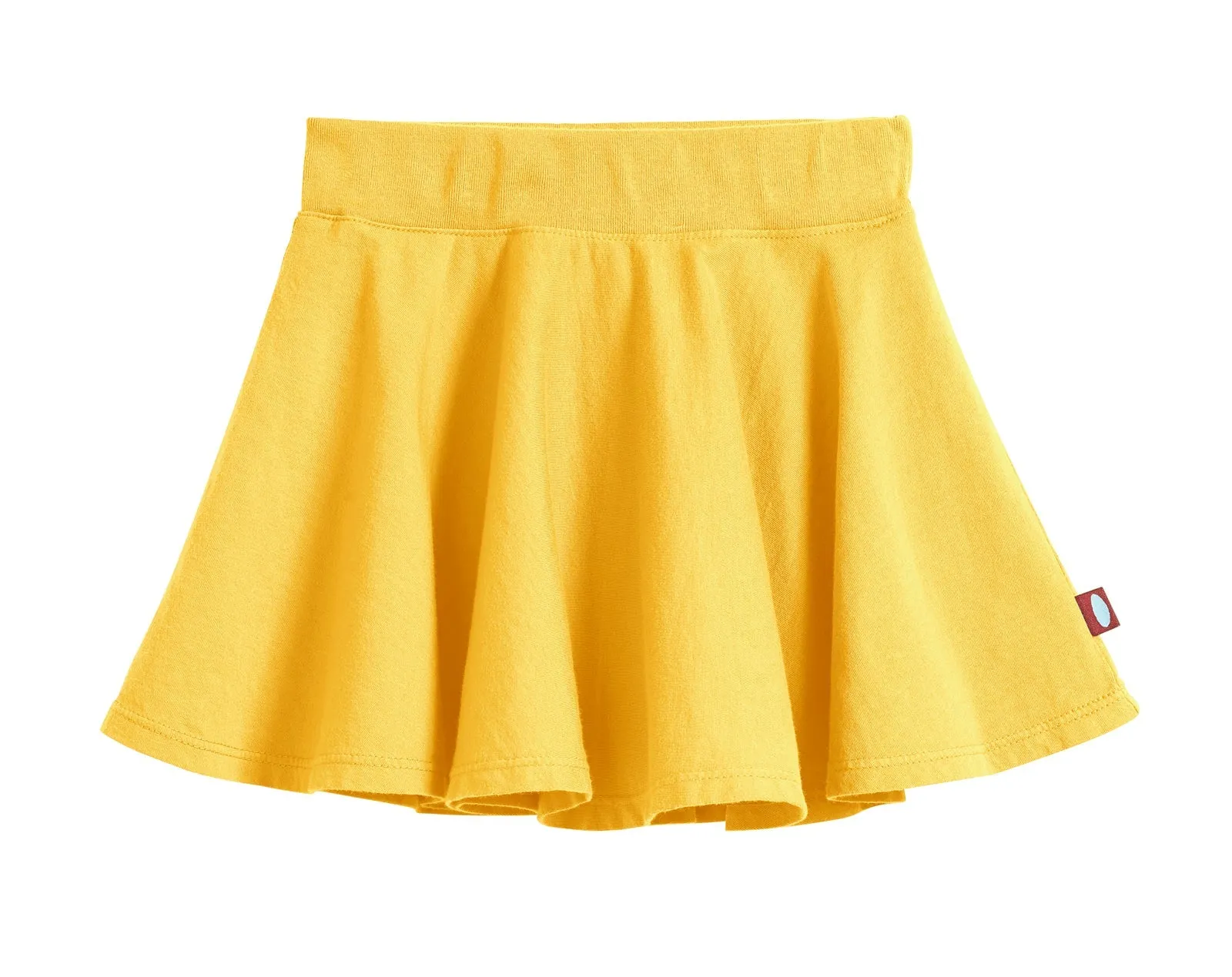 Girls Soft Cotton Jersey Twirly Skirt | Yellow