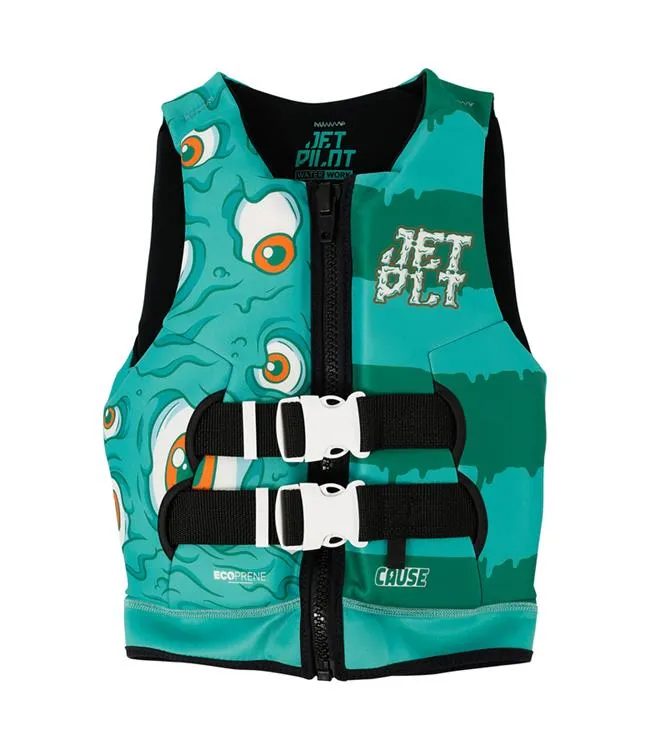 Jetpilot Cause Boys Life Vest (2025) - Green