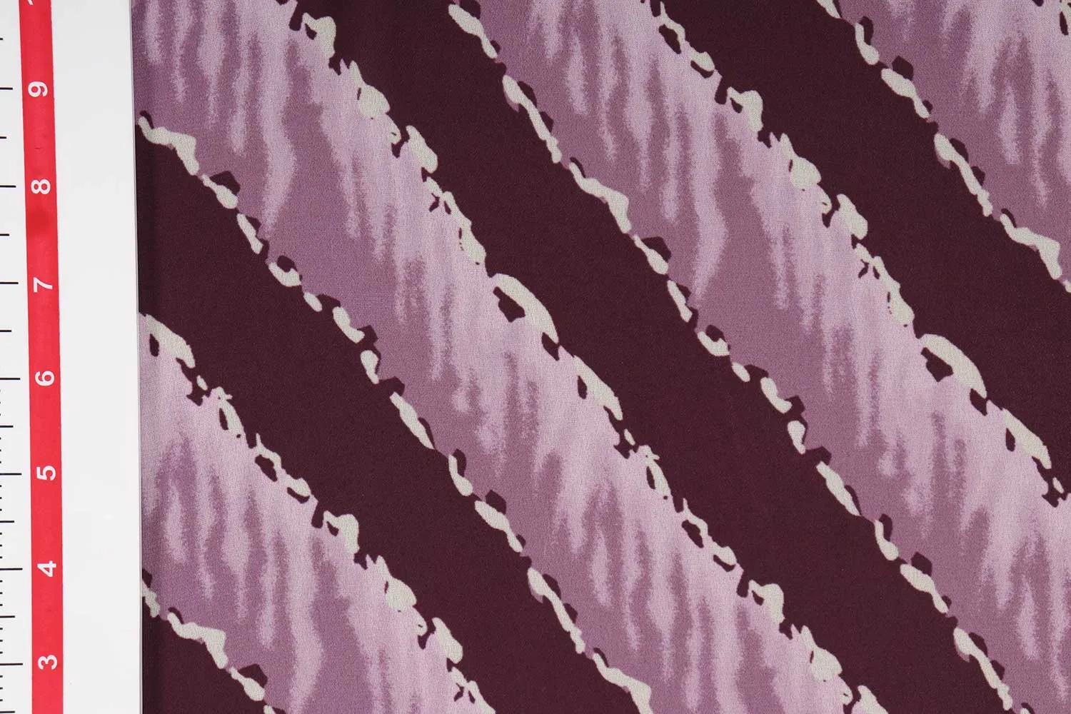 Mauve Printed Georgette Fabric