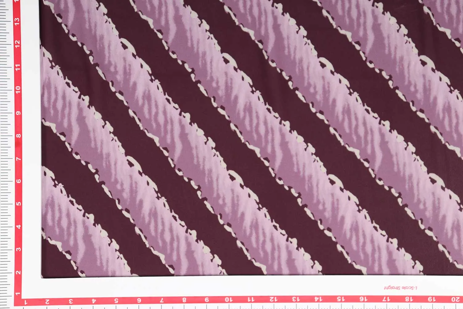 Mauve Printed Georgette Fabric