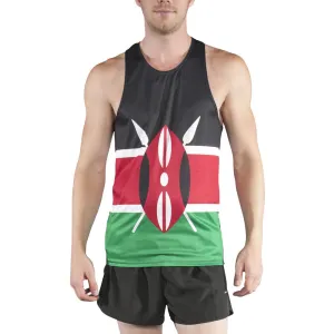 Men's Printed Singlet- Kenya