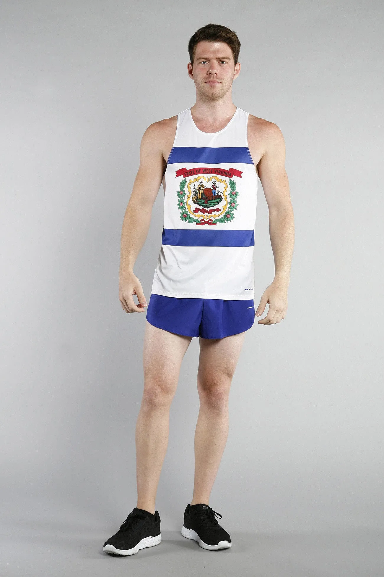 Men's Printed Singlet- West Virginia