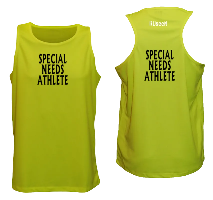 Men's SPECIAL NEEDS ATHLETE Tank Top - Reflective or Black Text