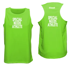 Men's SPECIAL NEEDS ATHLETE Tank Top - Reflective or Black Text