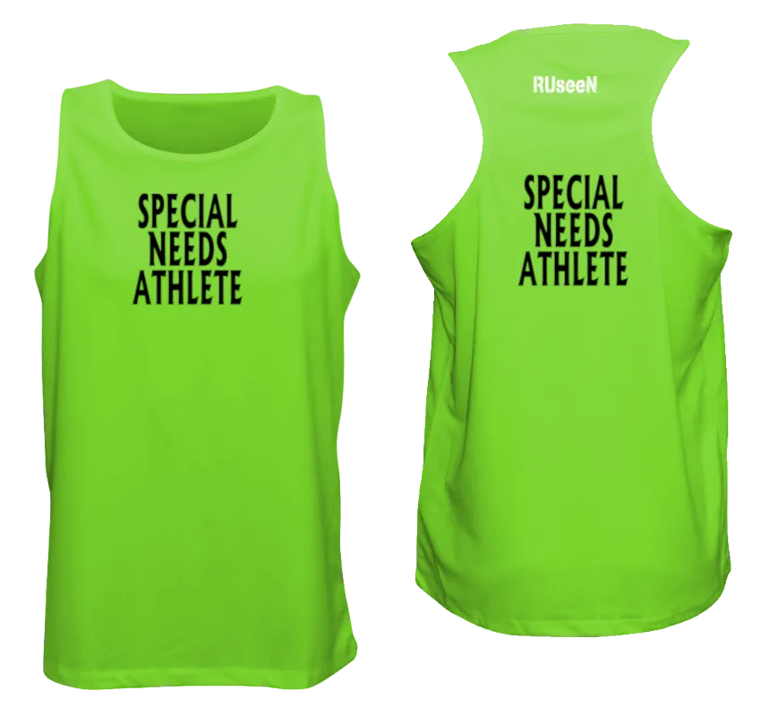 Men's SPECIAL NEEDS ATHLETE Tank Top - Reflective or Black Text