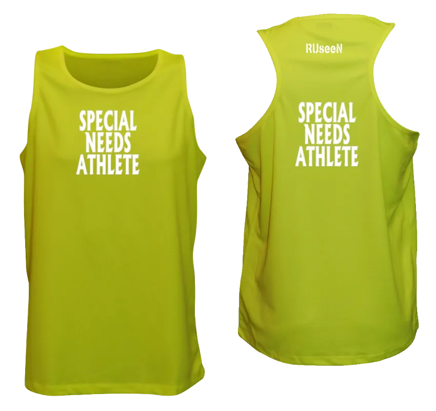 Men's SPECIAL NEEDS ATHLETE Tank Top - Reflective or Black Text