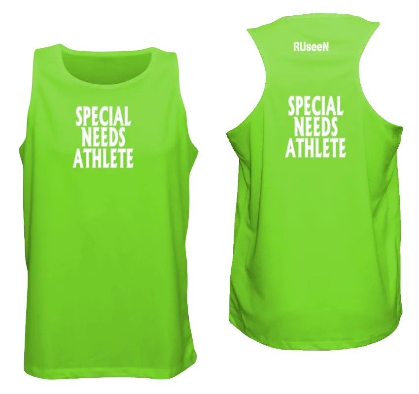 Men's SPECIAL NEEDS ATHLETE Tank Top - Reflective or Black Text