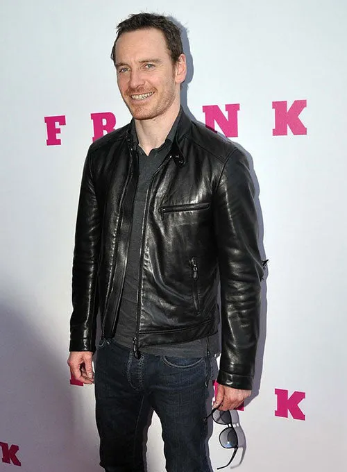 Michael Fassbender Black Leather Jacket