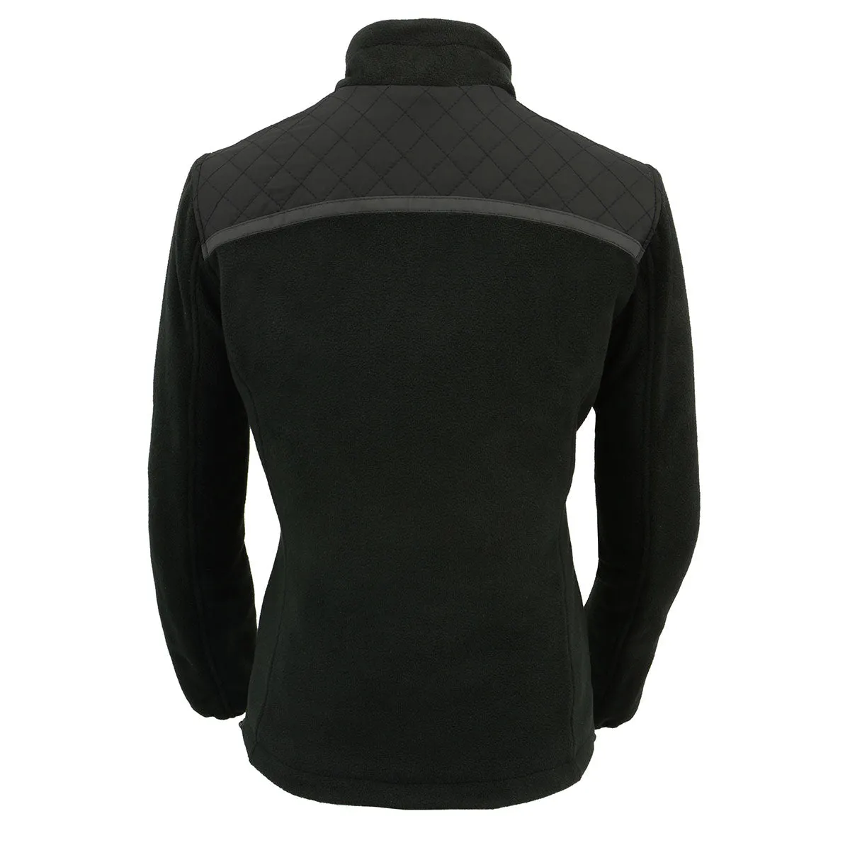 Milwaukee Leather MPL2784 Women's Black Micro Fleece Jacket with