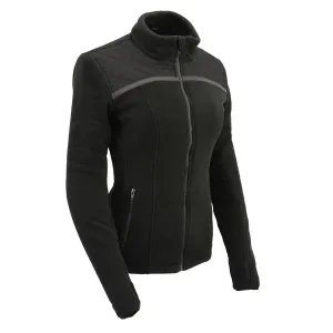 Milwaukee Leather MPL2784 Women's Black Micro Fleece Jacket with