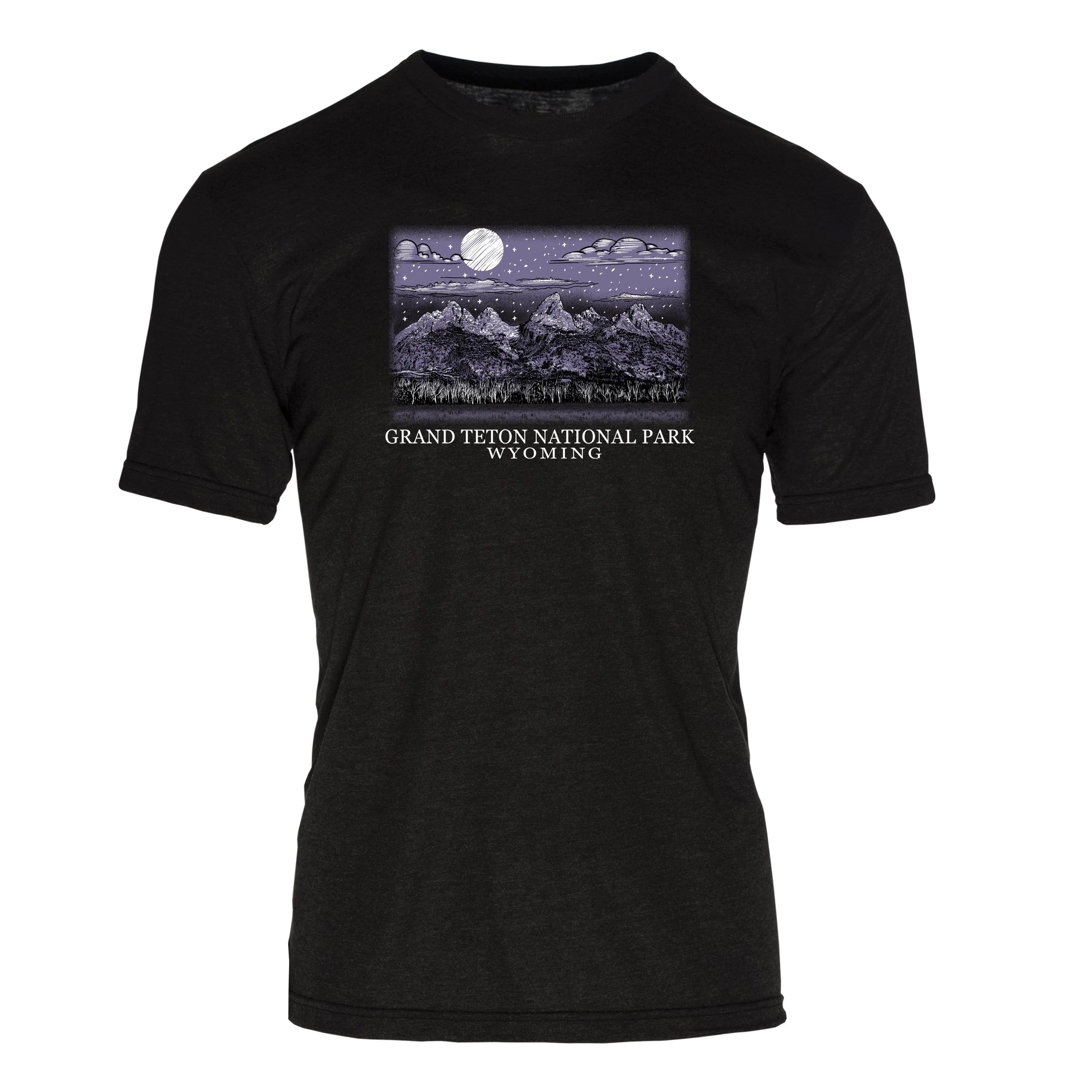 Night Sky Grand Teton National Park REPREVE® Crew T-Shirt