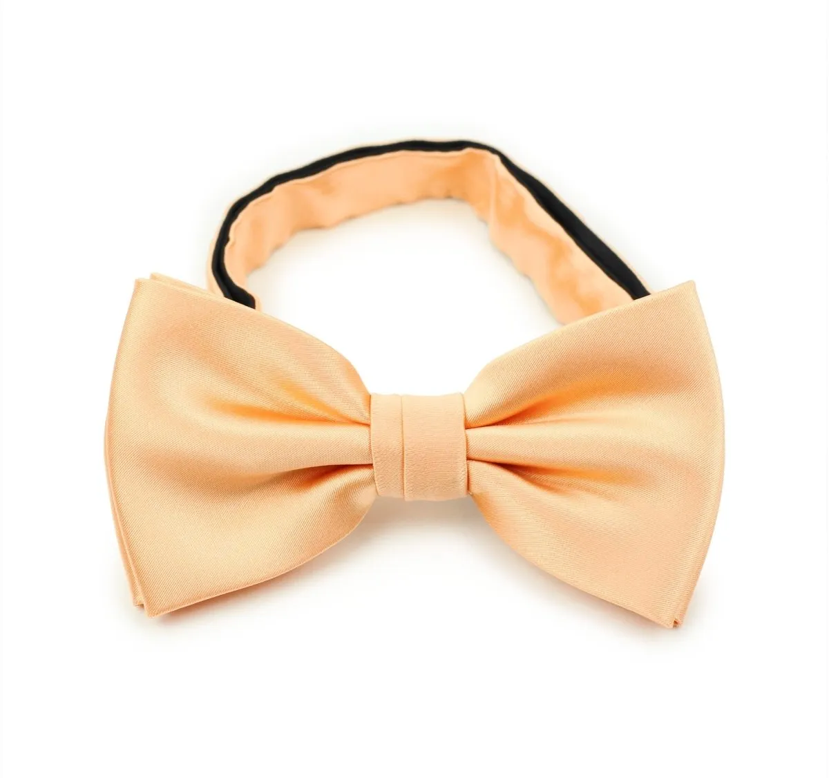 Peach Apricot Solid Bowtie