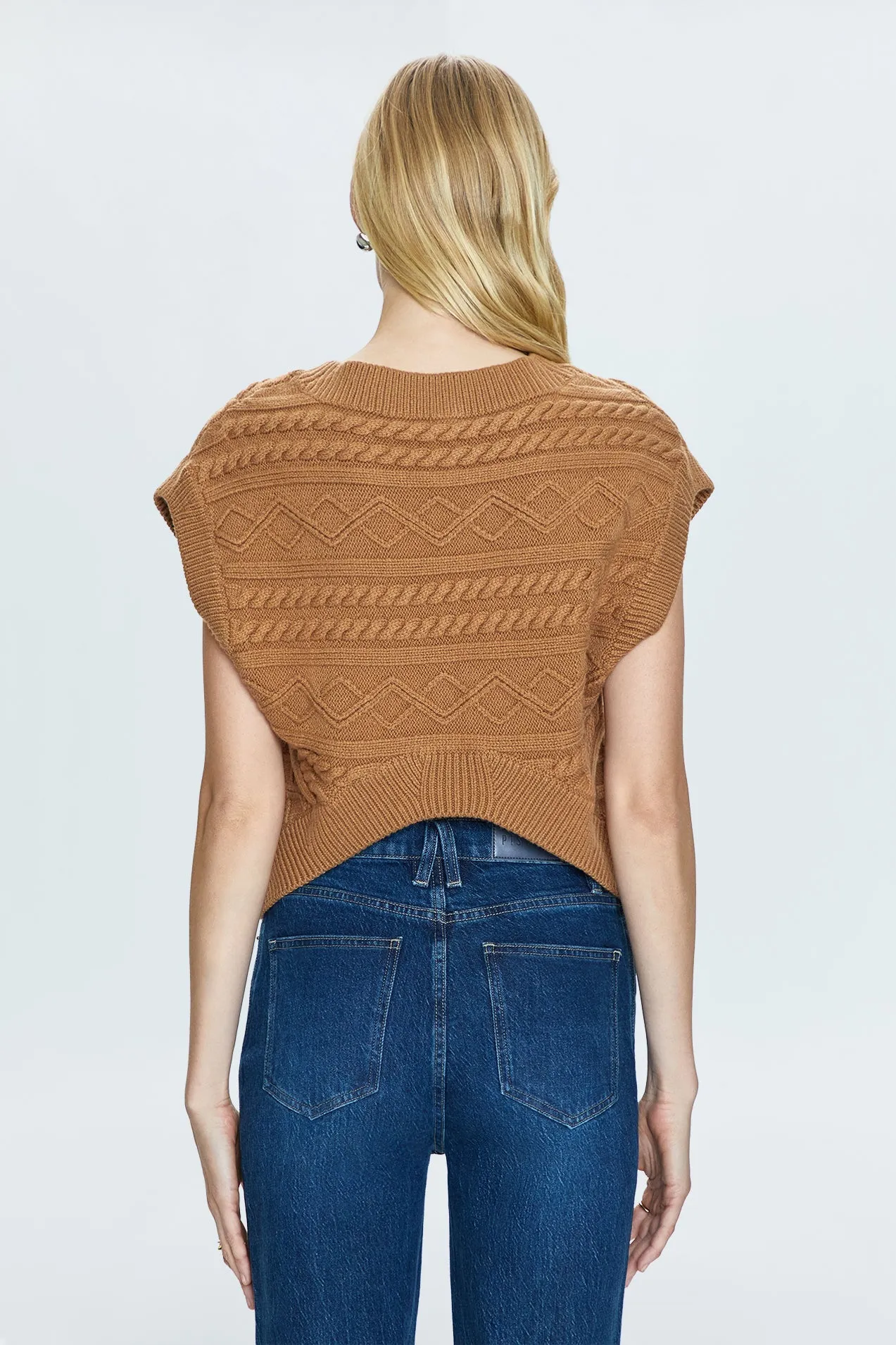 Pistola Marta Sweater Vest in Caramel