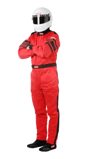 RaceQuip One Piece Multi Layer Fire Suit - Red - 3XL - 120018