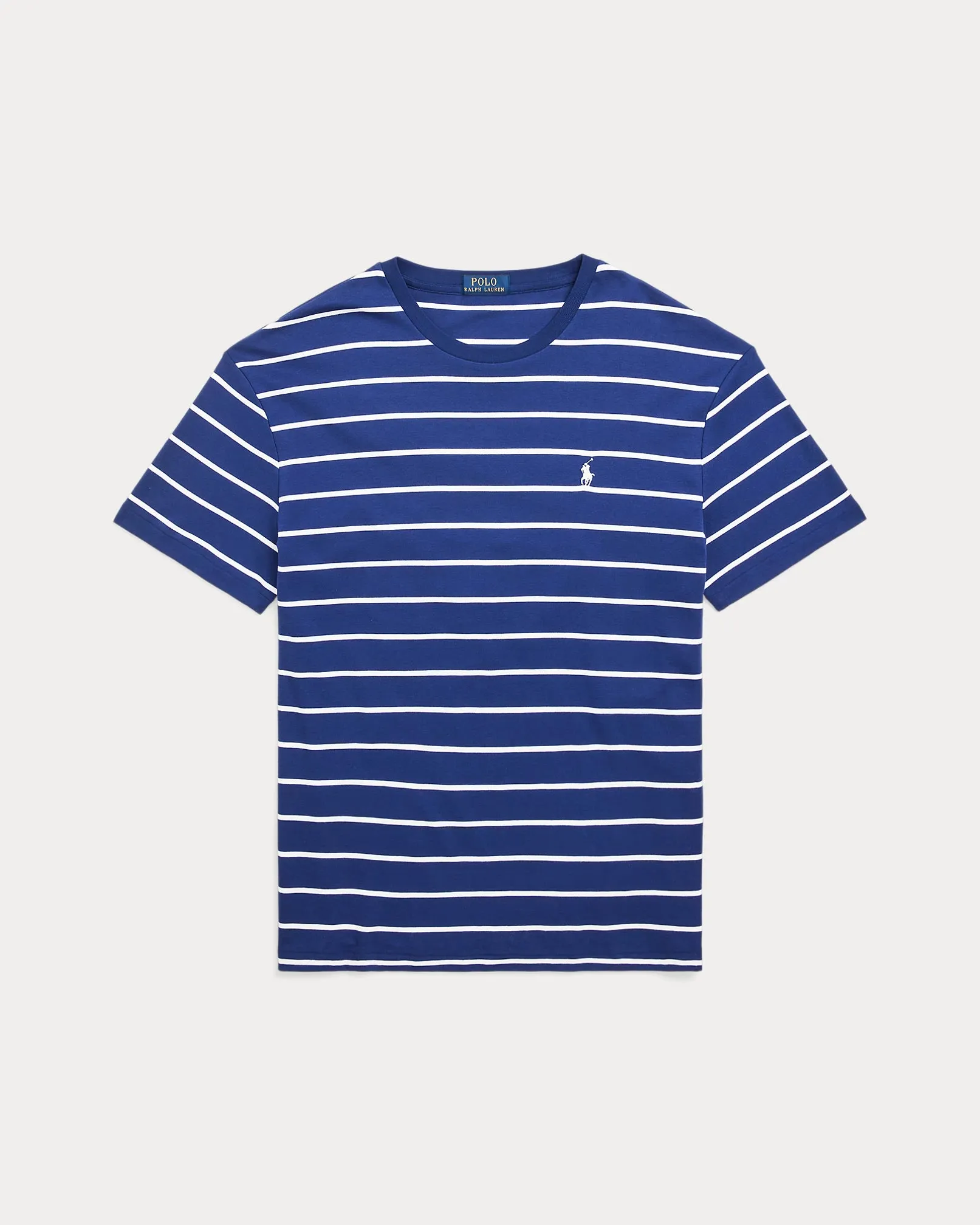 Ralph Lauren Classic Fit Striped Soft Cotton T-Shirt | Royal/White