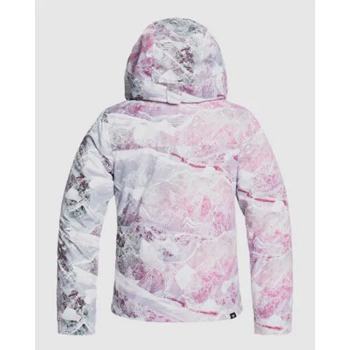 Roxy Jetty Girl Snow Jacket White Multicolor