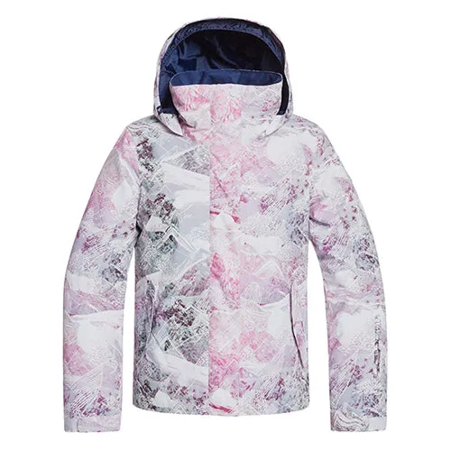 Roxy Jetty Girl Snow Jacket White Multicolor