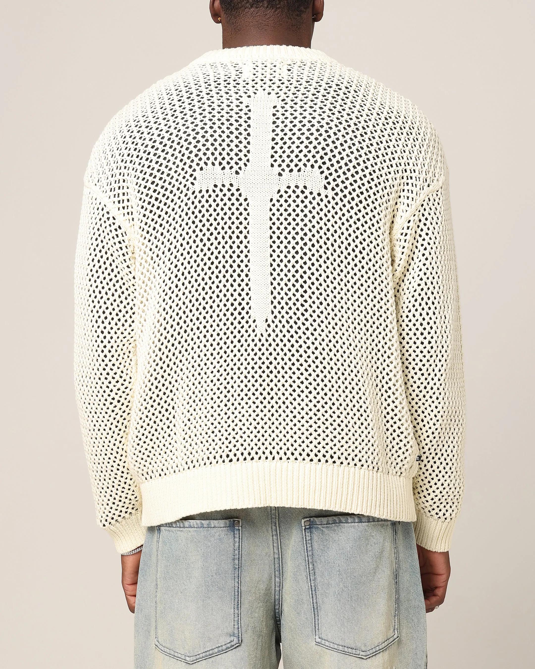 Saint Morta Solitude Knitted Crewneck Off White