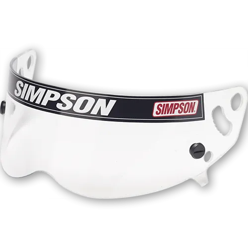 Simpson Helmet Shield - Diamondback/Speedway RX/X-Bandit Helmet - Snell SA2010/15 - Smoke