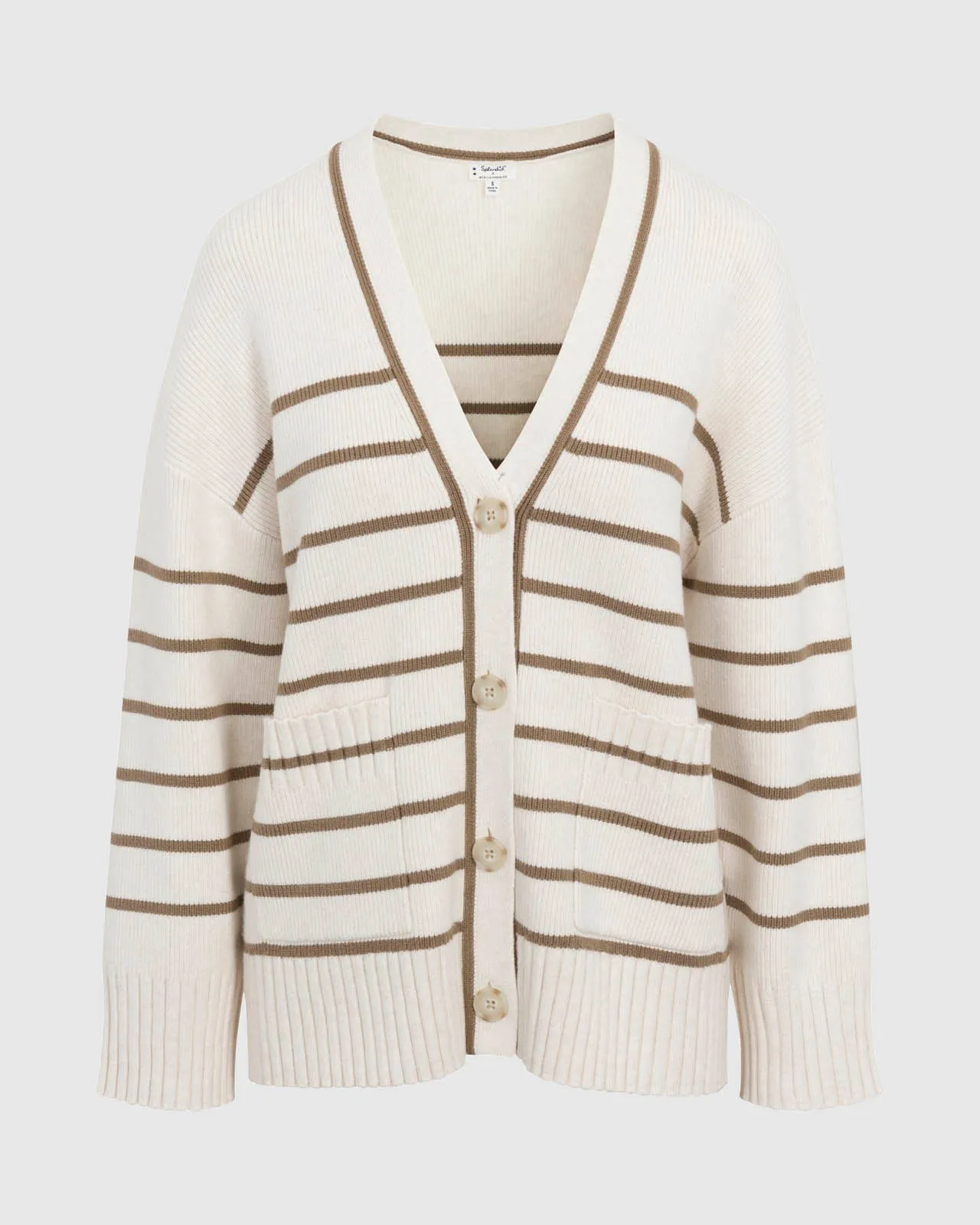 Splendid x @Cellajaneblog Stripe Button Front Cardigan