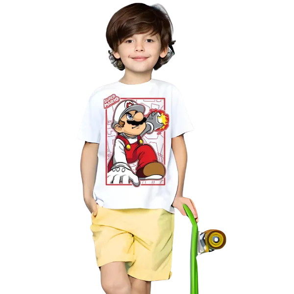 Super Mario T Shirt For Kids