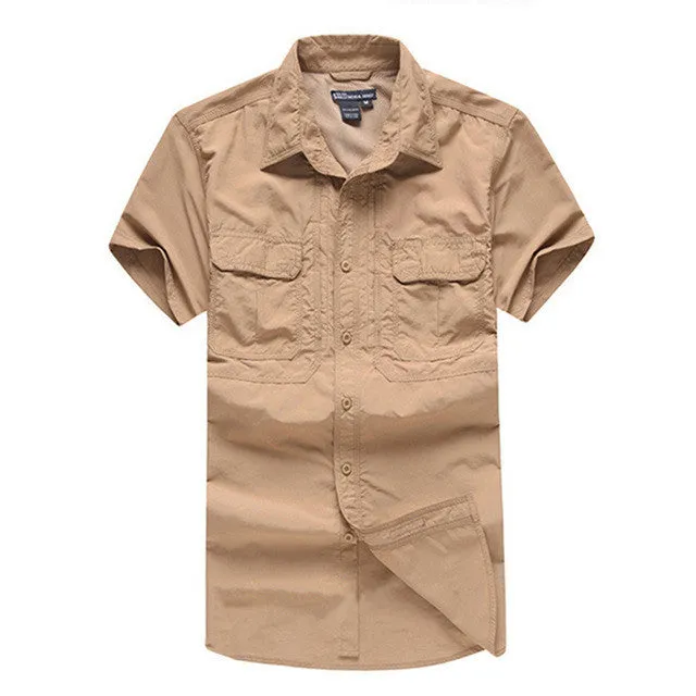 Tactical Military Shirt Men Breathable Quick Dry US Army Combat Shirt Summer Coolmax Shirt.