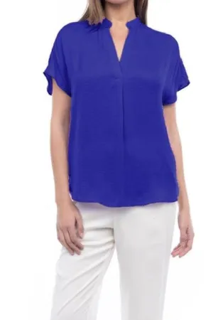 The Paige top-Capri Blue