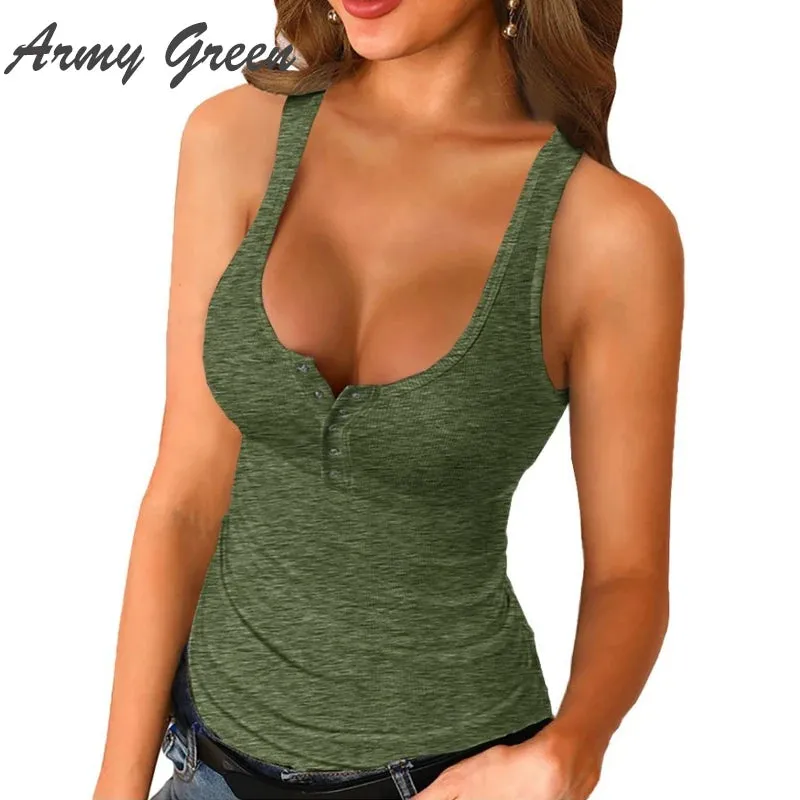 Trendy V-Neck Yoga Style Tank Top