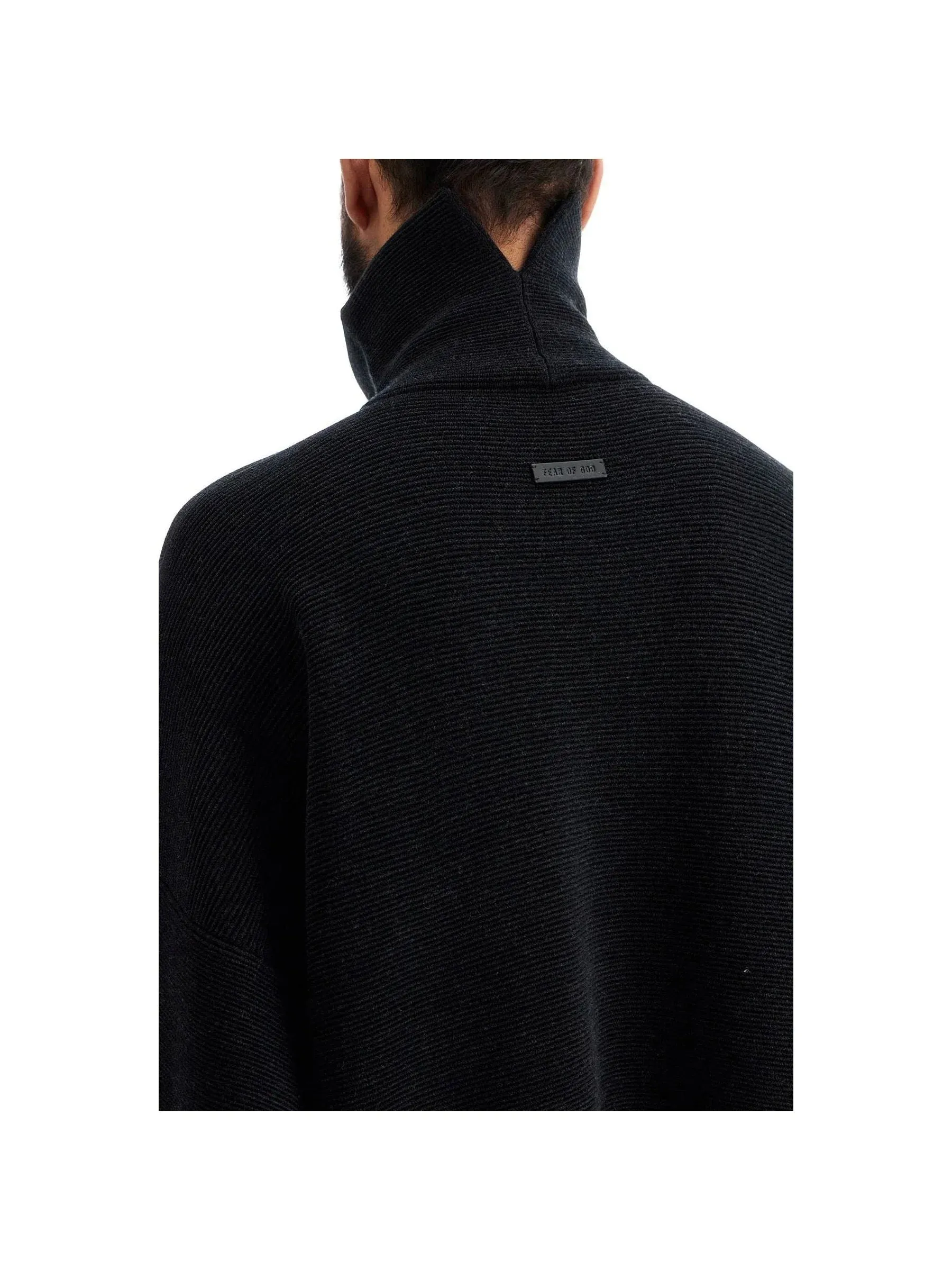 Turtleneck Ottoman Wool Sweater