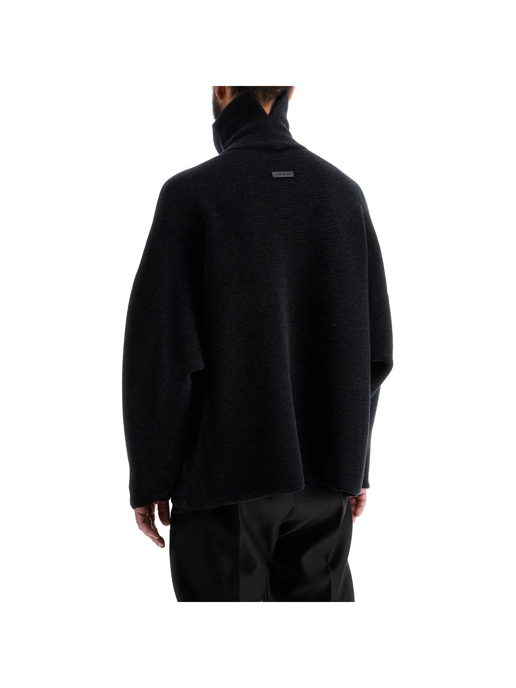 Turtleneck Ottoman Wool Sweater