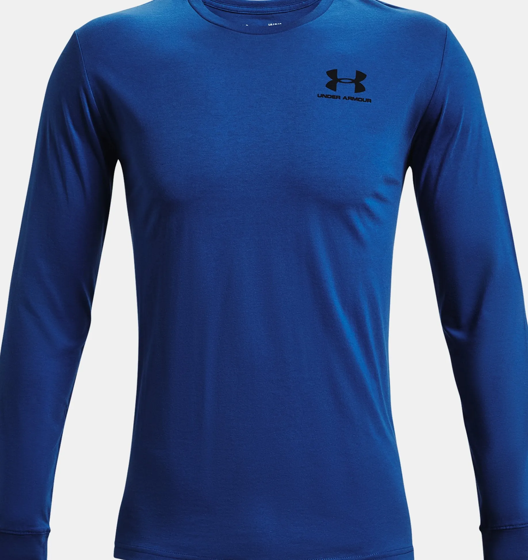 UNDER ARMOUR MEN'S LEFT CHEST LOGO LONG SLEEVE TEE